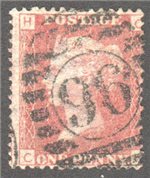 Great Britain Scott 33 Used Plate 121 - CH